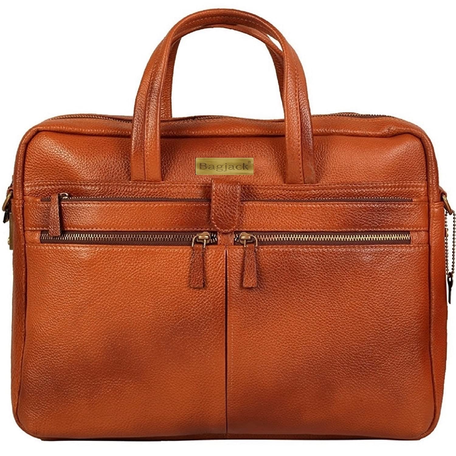 HidekinGenuine Leather Laptop Upto 17 Inches Macbook Pro Men Office Travelling Documents Storage Carry On Handle Shoulder Strap 10 Years Warranty