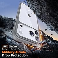 Vista 139 de TAURI Funda magnética 2 en 1 transparente para iPhone 14 Pro, compatible con Magsafe [no amarillenta] con protector de pantalla, protección de grado