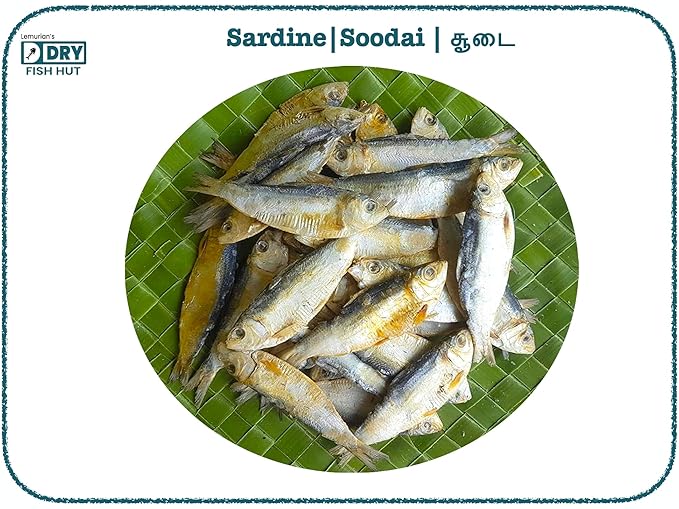 Lemurian's Rameswaram Special Sun Dried Premium Sardine | Soodai | - 100g