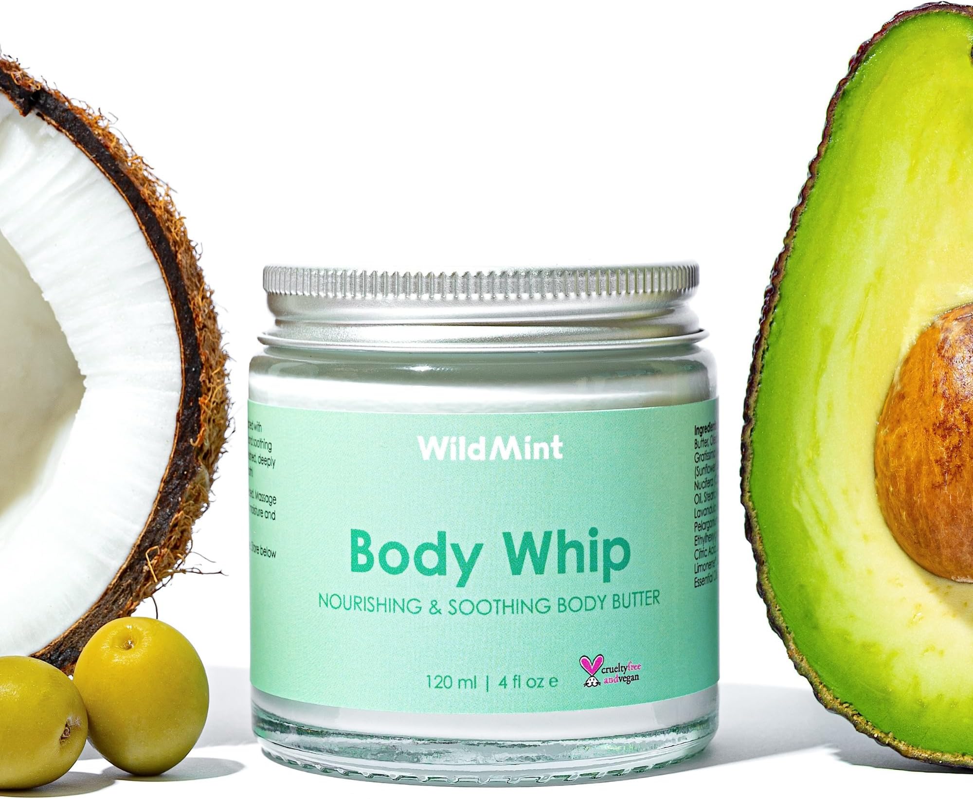 โ Body Whip Natural Body Butter | Ultra-Hydrating Body Cream for Skin Soft & Smooth | Shea Butter Hydrates & Boost Collagen for Dry, Damaged Skin| UK Made Vegan & Cruelty-Free Skincare | 120ml