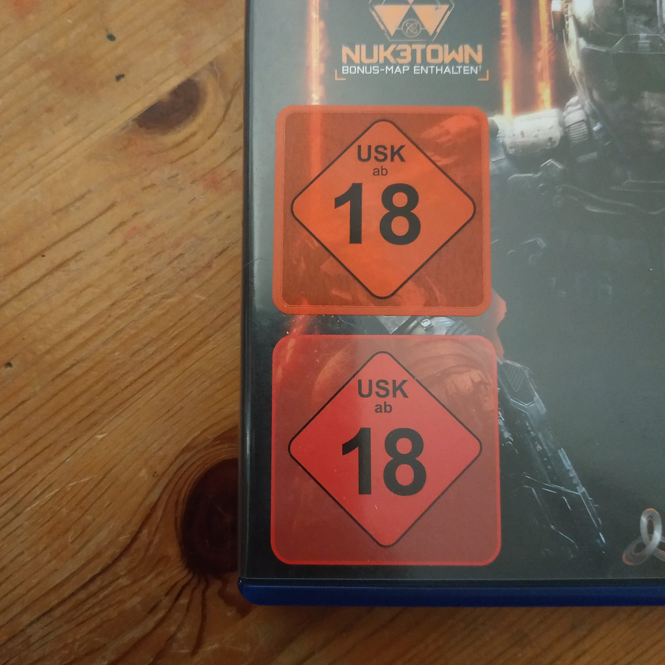 USK 18 Aufkleber für Videospiele - 50 Stück aus PP-Folie in 34,6 x 34,6 mm Standardgröße