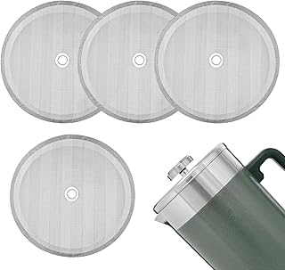 French Press Filters Replacement Mesh Compatible with 48oz Stanley French Press Coffee Maker, 4 Pcs Stainless Steel Replacement Screen
