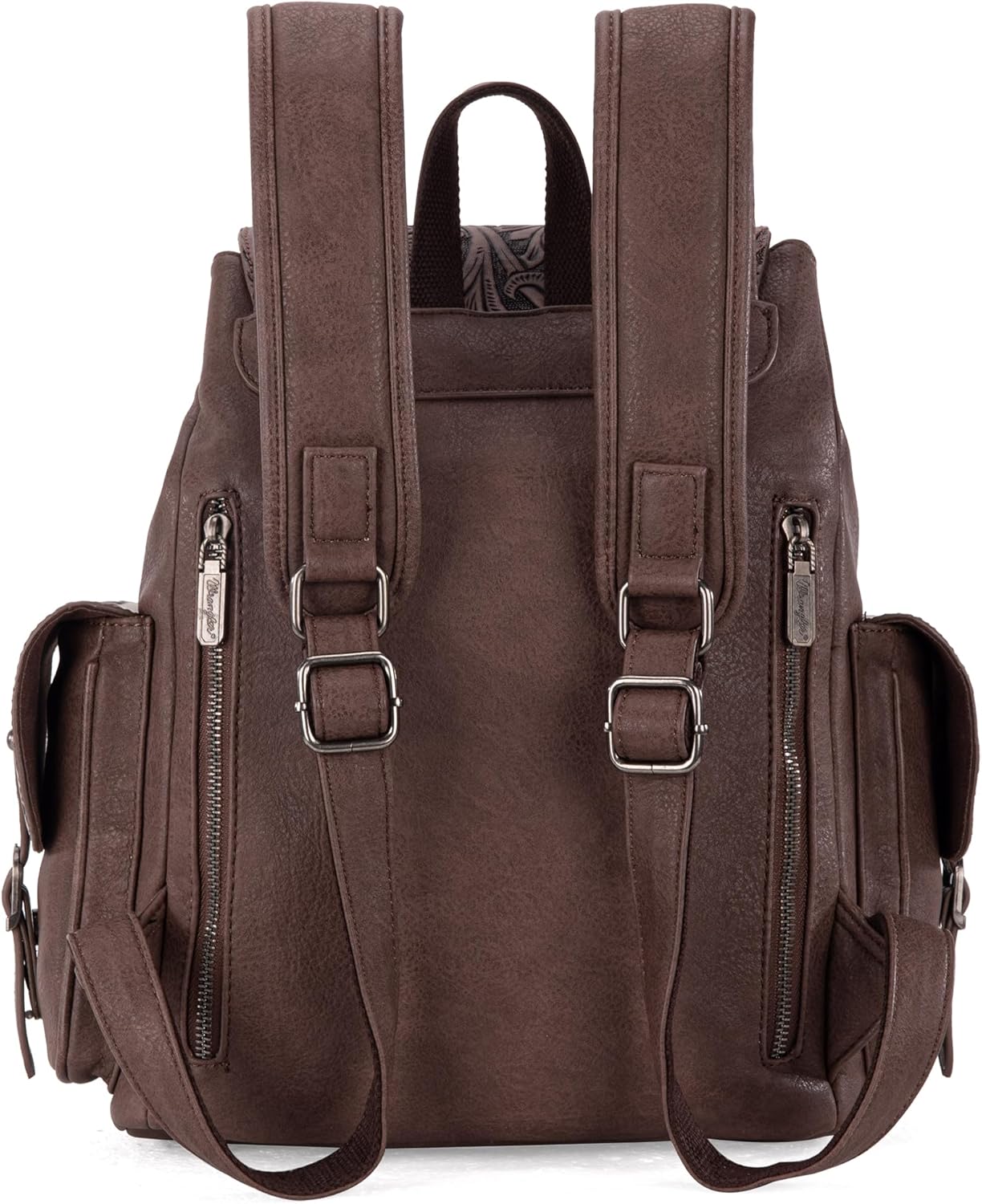 Montana West Wrangler Backpack Purse for Women Men Western Backpack Floral Tooled Travel Bags - Image 3