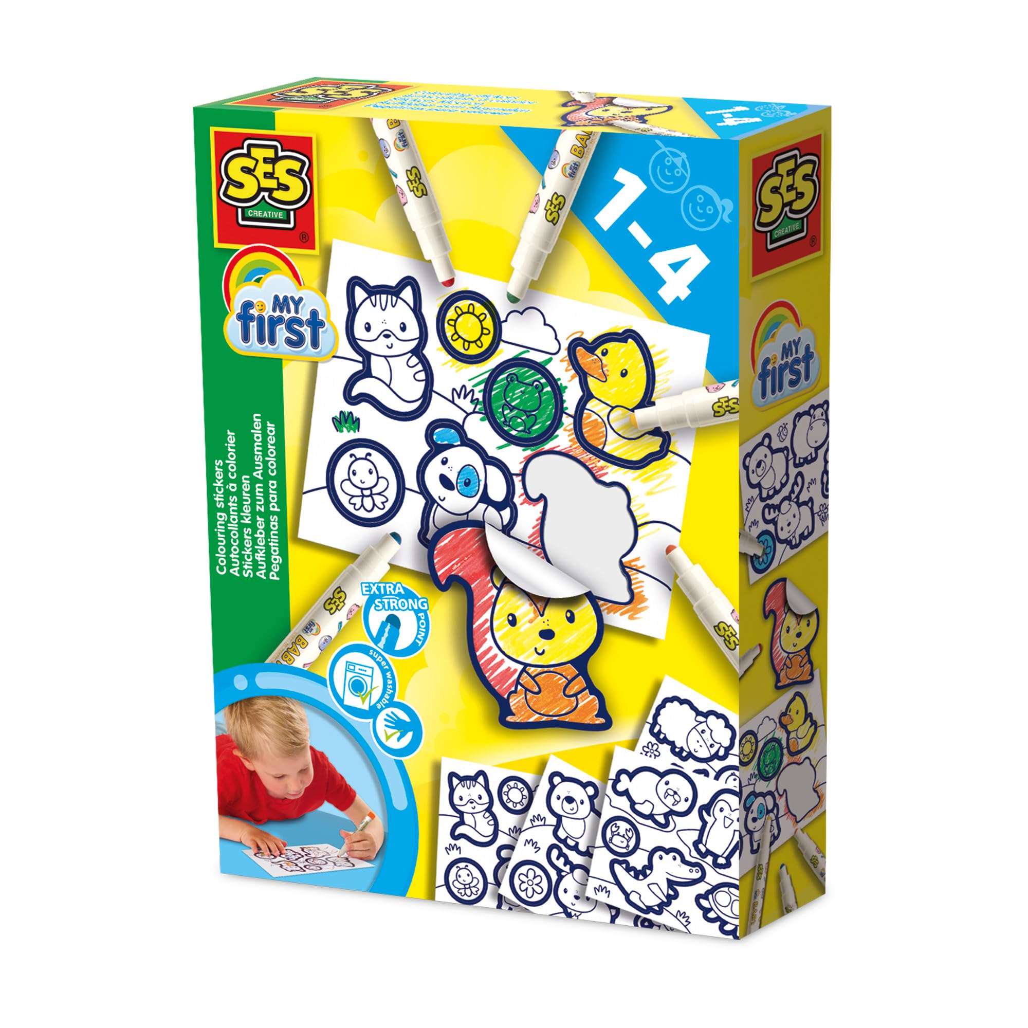 Ses Creative  Kids  My First - Colouring Stickers, Sports Direct