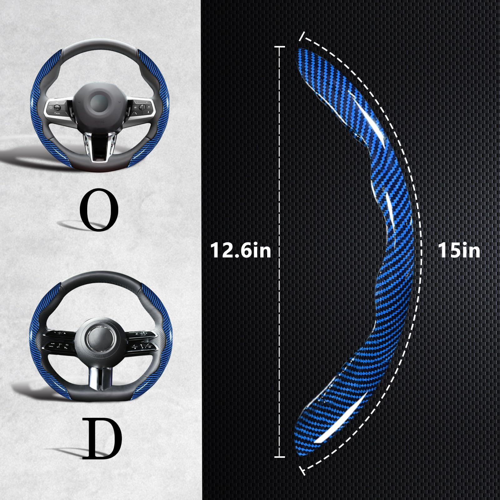 Funda Volante para NSX Type S 2016-2022 (NC1) (Plata 3PCS 3PCS/Azul)