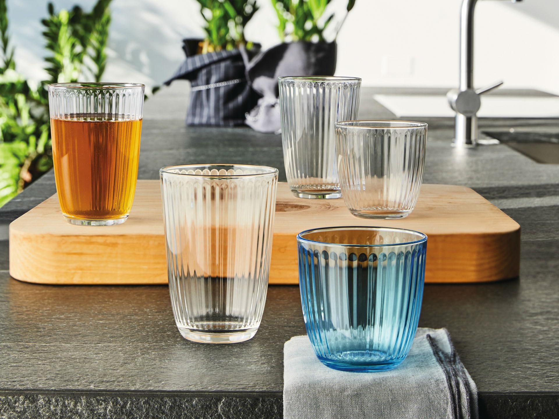 Bormioli Rocco - Set di 6 bicchieri Longdrink Line 39 cl, colore: Trasparente, 39 cl