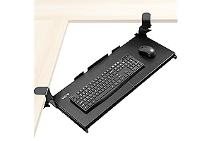 vivo Keyboard Tray - Mountable, Slide-Out Platform for Corner Desks