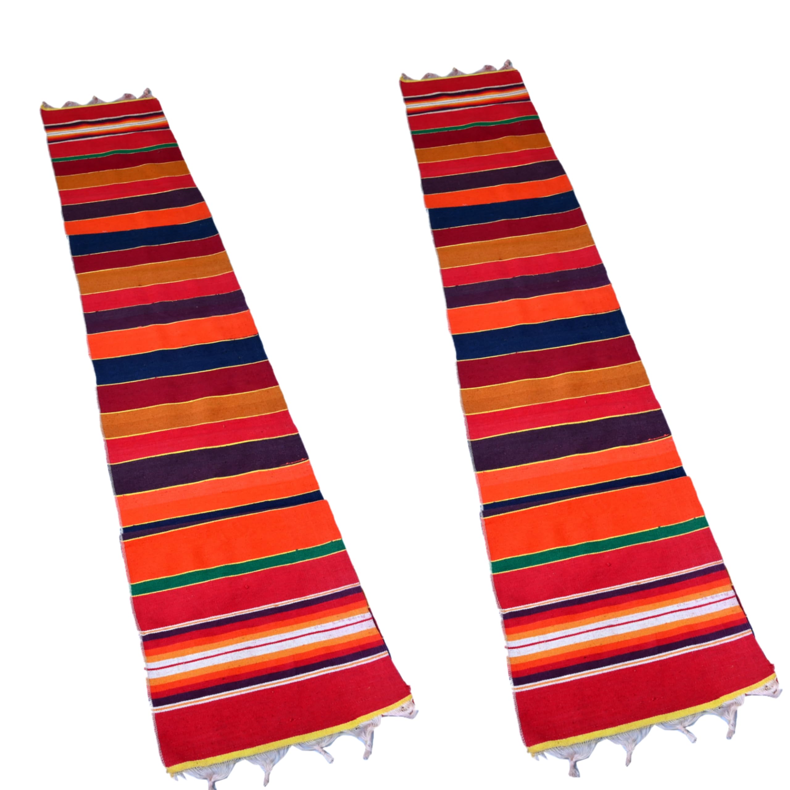JYOTI HOME ELEGANCE™ Pure Cotton Washable Reversible Dari Patti Dinning Patti Striped Carpet Bhojan/Bhoojan Patti School Patti Satranji Floor Mat Durrie Runner Jamkhana mat | 1×10 ft Pack of 2-image-11