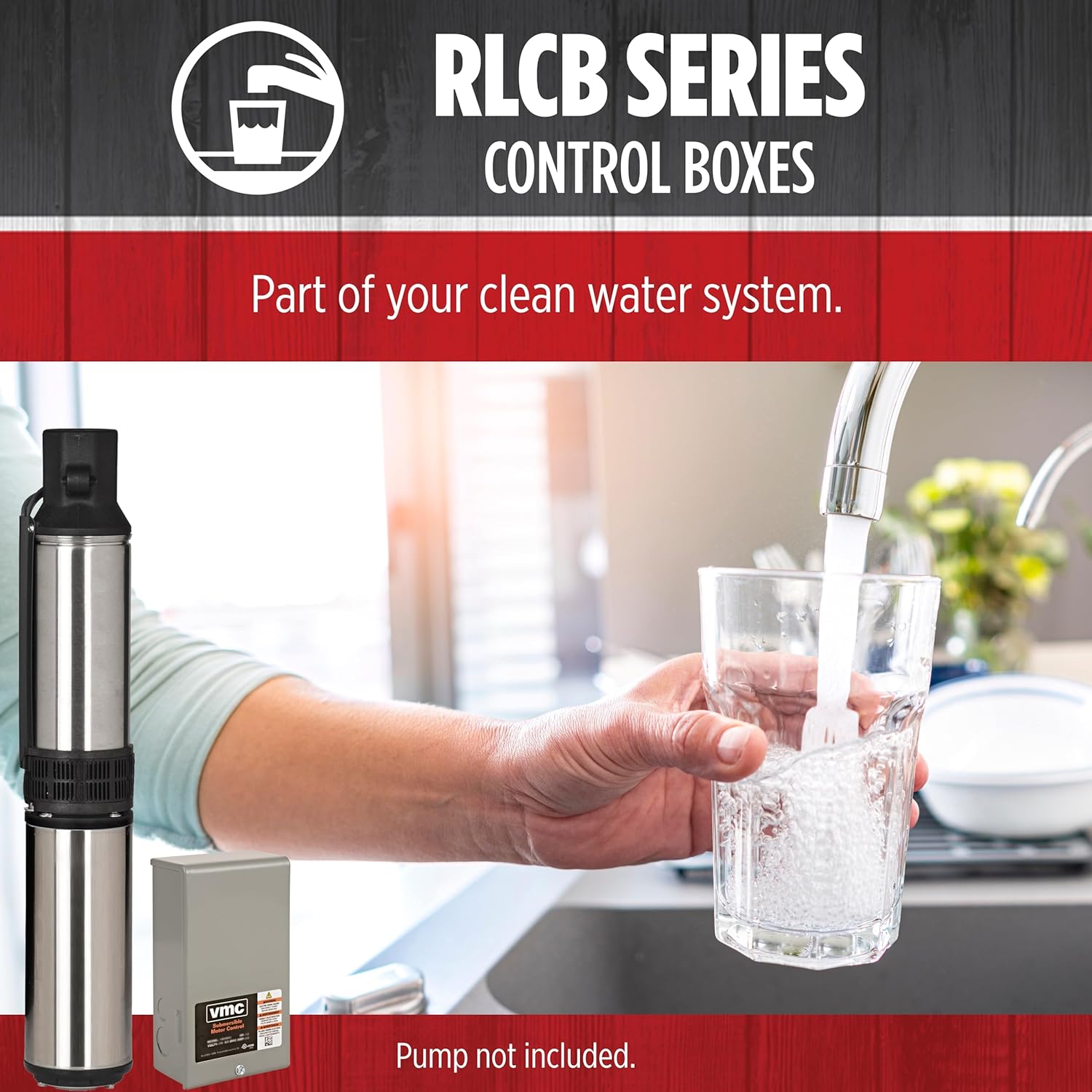 Red Lion RLCB05-115 1/2-HP 115-Volt VMC Control Box for Well Pump, Grey, 640188