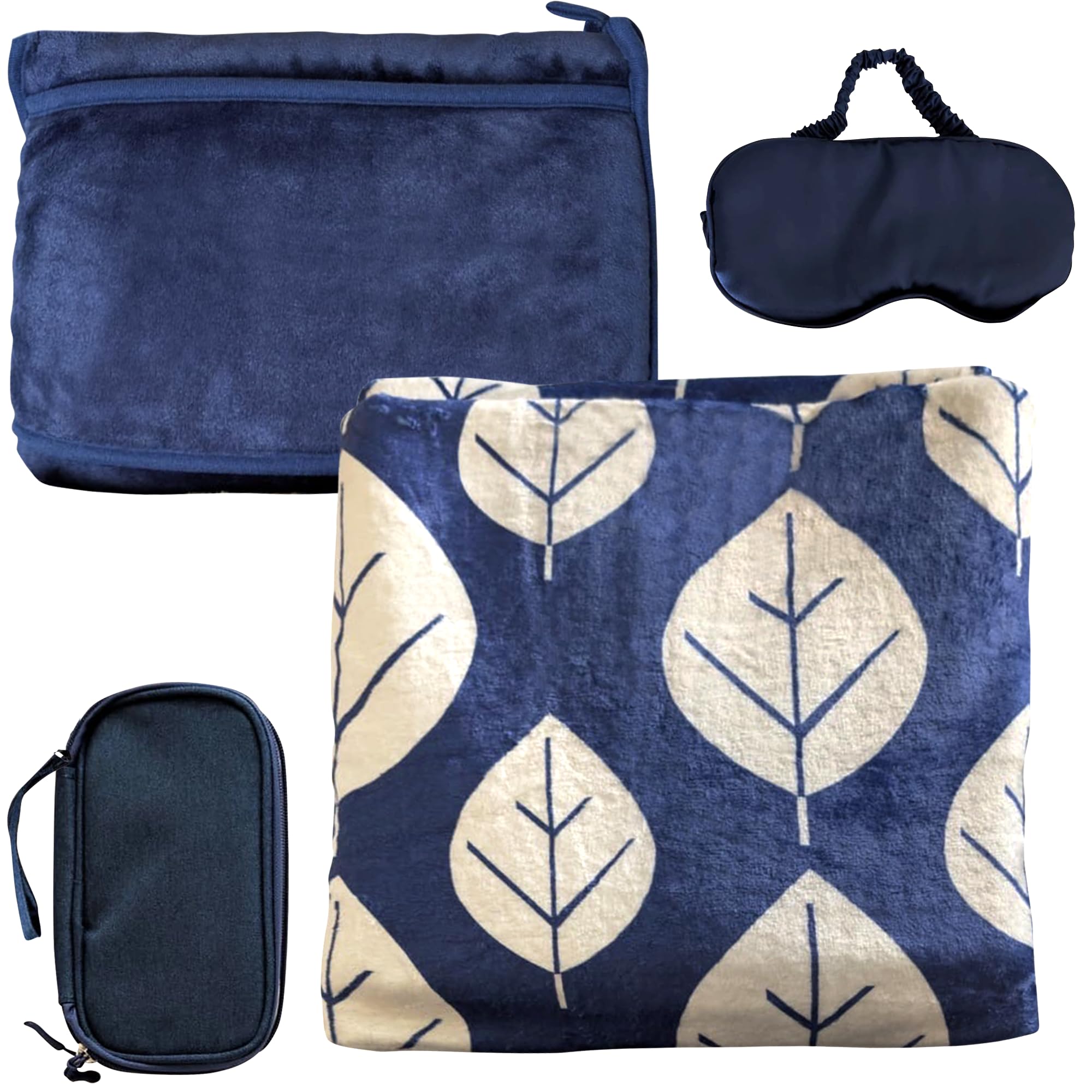 NesLoom 3pcs Travel Blanket Set, Comes with a Cable Organizer, Eye mask, Flannel, Blanket Set, Airplane Blanket, Compact Travel Blanket, Airplane Compact with Bag, Car Blanket, Sofa and Bed-image-36