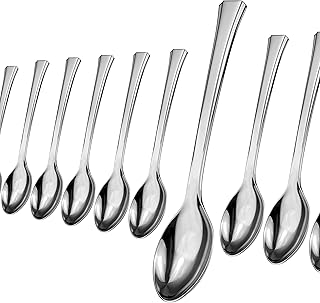 Mini Spoons For Desserts - Bulk Pack Of 100 Mini Silver Dessert Spoons – Disposable 4.5 Inch Plastic Appetizer Spoons - Real Flatware Look- Miniature Silver Spoons Disposable - Bpa Free - Food Safe