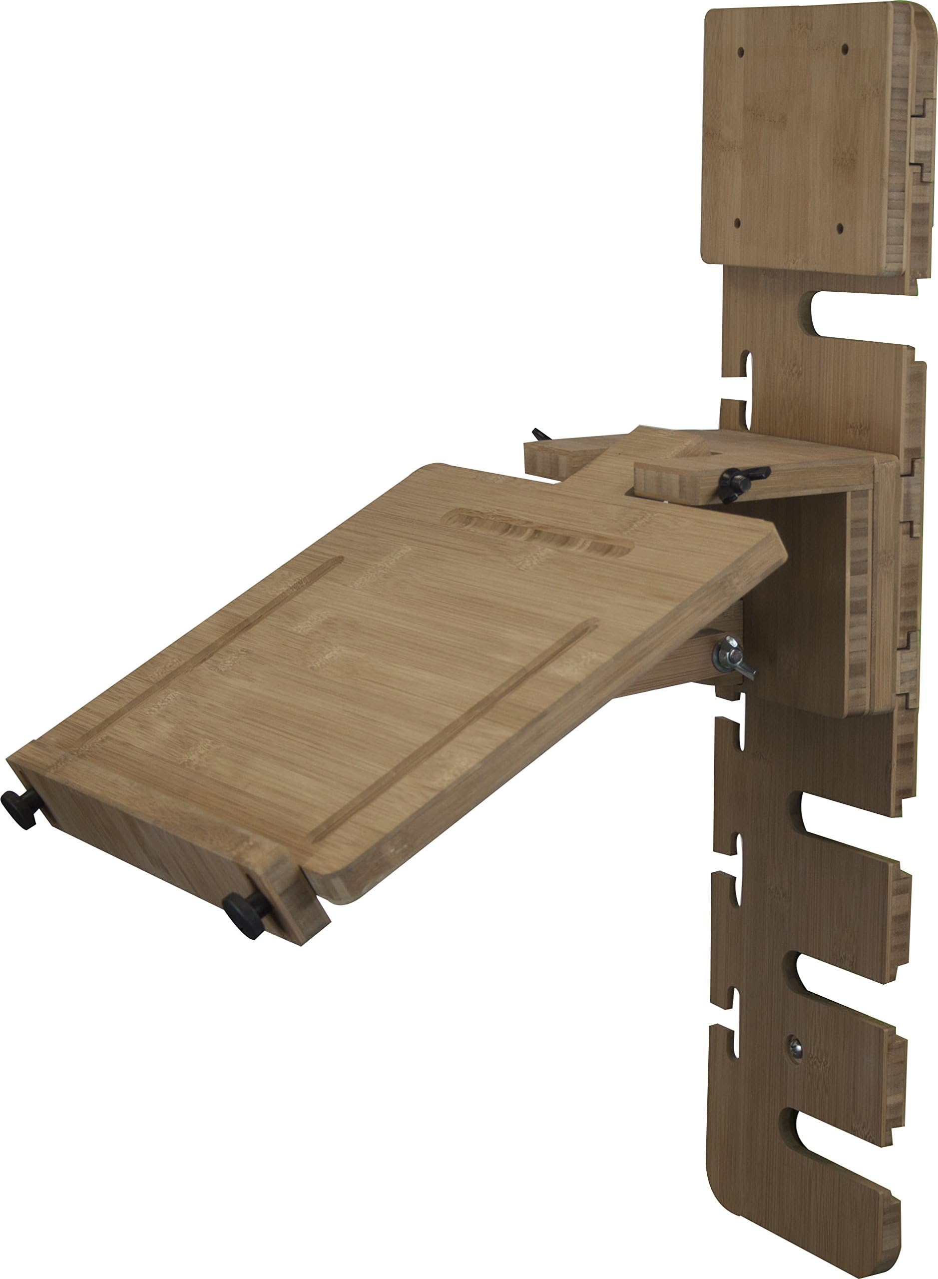 Jefferson: Wall-Mounted Standing Desk Drafting Table and Monitor Mount