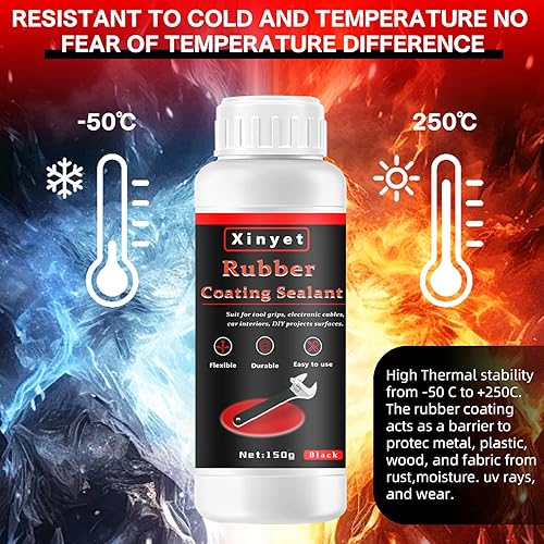 Miniatura 5 de Revestimiento de goma de inmersión para herramientas de 5.1 fl oz, inmersión de goma para herramientas, impermeable, revestimiento protector