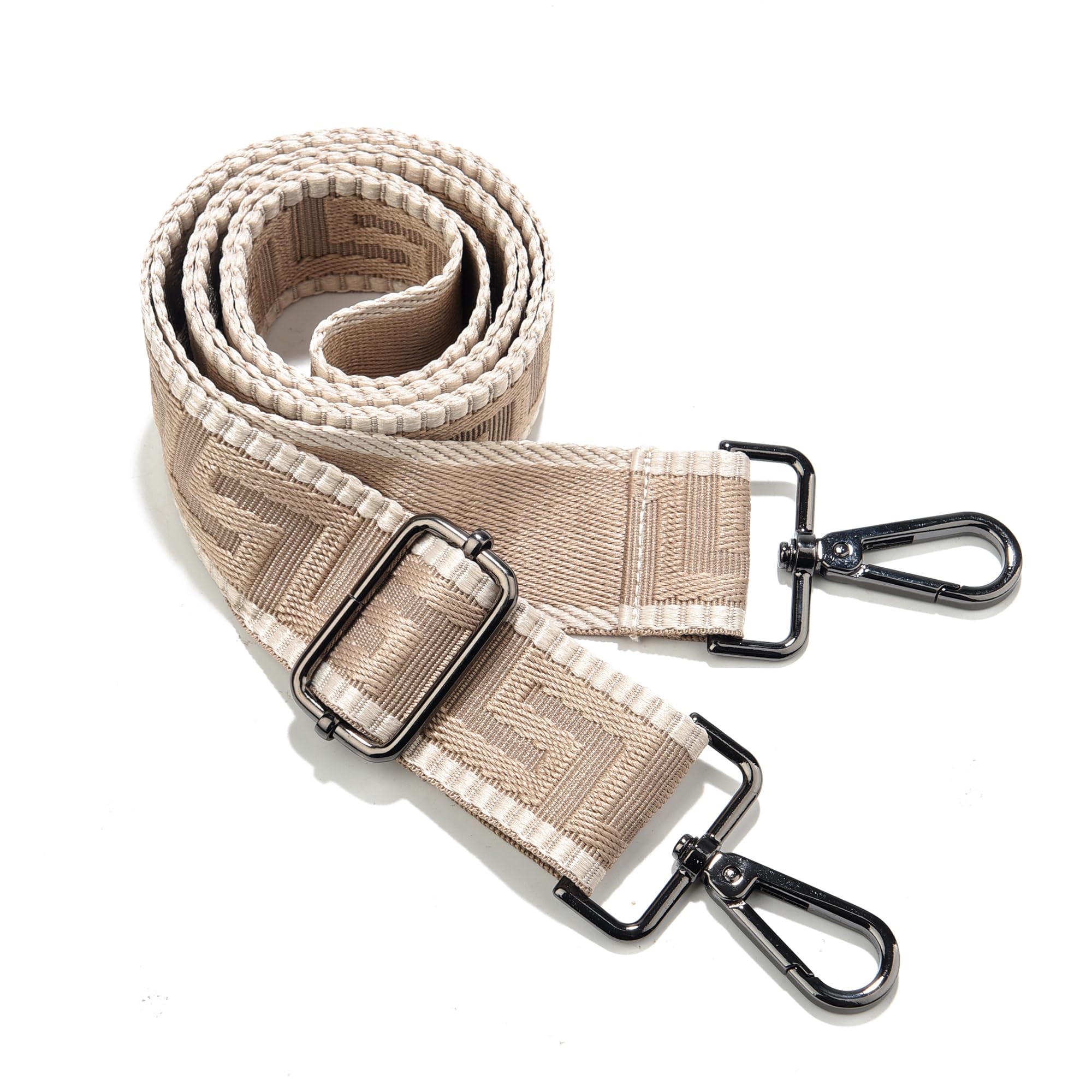 Purse Strap Gold Hardware Replacement Crossbody Bag Strap, Wide Adjustable Shoulder Strap