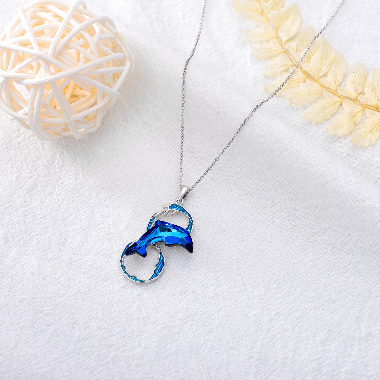 Tier Halskette 925 Sterling Silber Kuh Kaninchen Katzen Hai Drachen Anhänger Tier Schmuck Geburtstagsgeschenk für Frauen