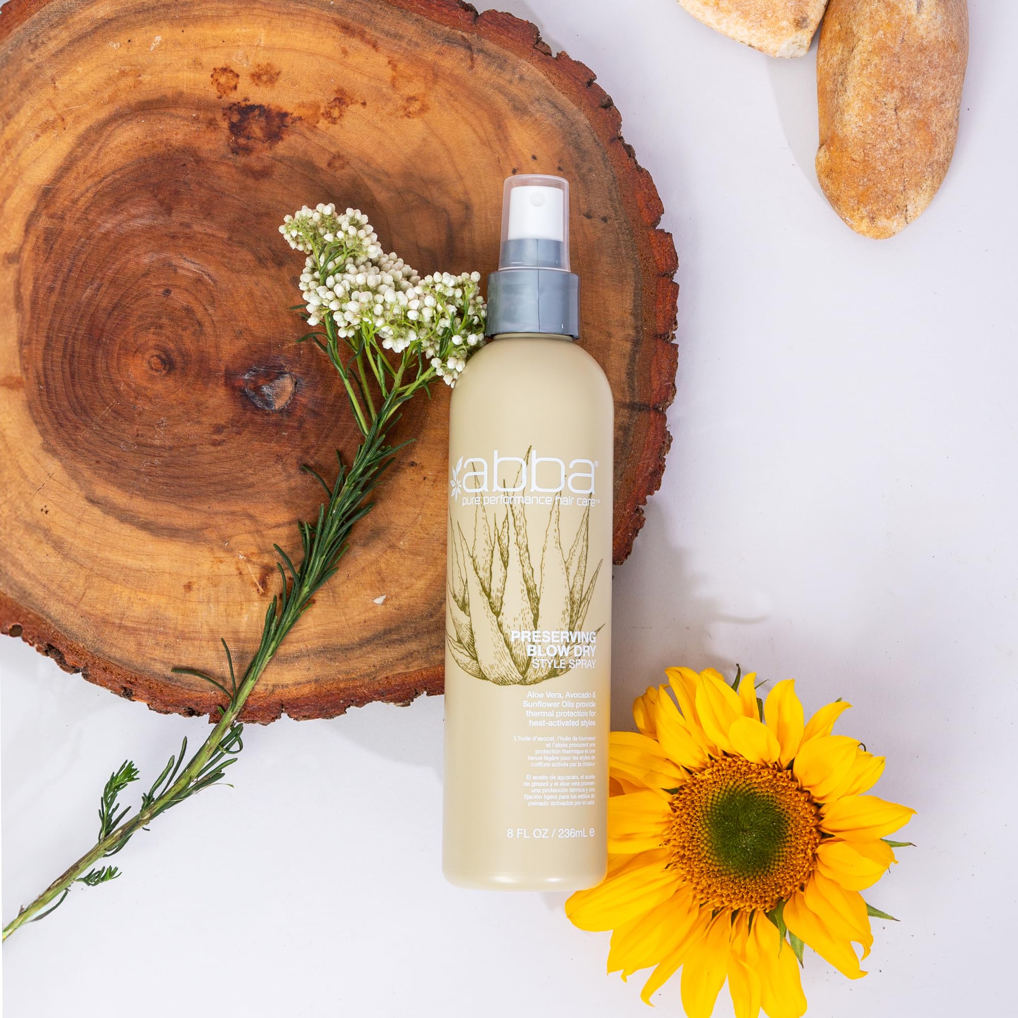 ABBA - Pure Style Smoothing Blow Dry Lotion – Mango Extract & Argan Oil, 6 fl oz
