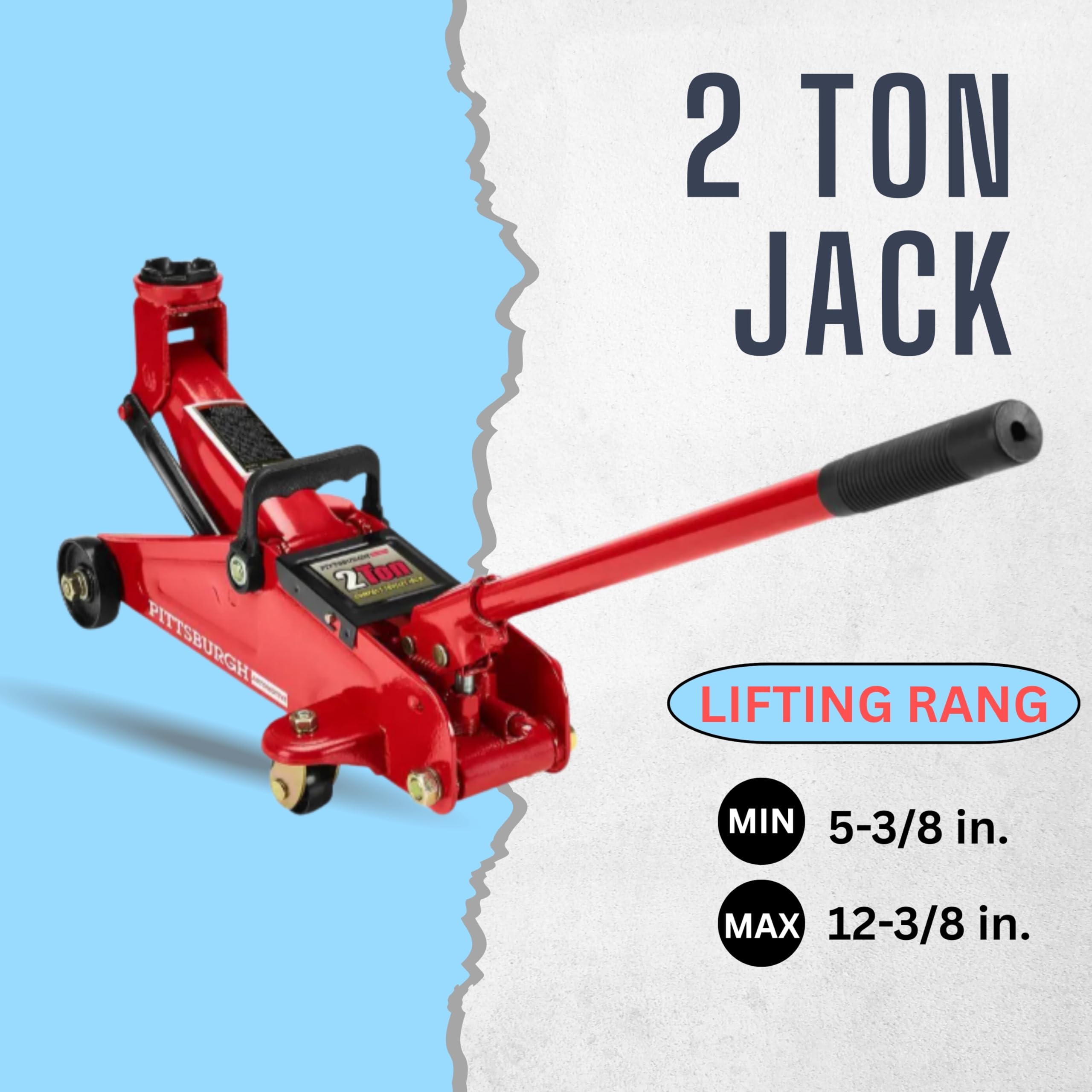 Amazon.com: 2 Ton Compact Trolley Floor Jack – Heavy-Duty Steel