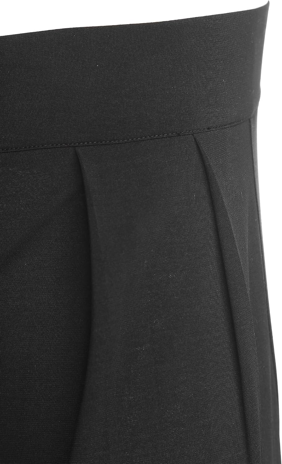 XUNZOO Men Latin Salsa Dance High Waist Pants Competition Practice Black Trousers for Performence
