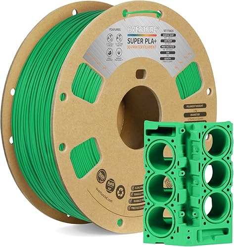 Vista 107 de OVERTURE PLA Plus (PLA+) Filament 1.75mm, Stronger & More Durable, Professional Toughness 3D Printer Filament 1kg (2.2lbs), High Precision +