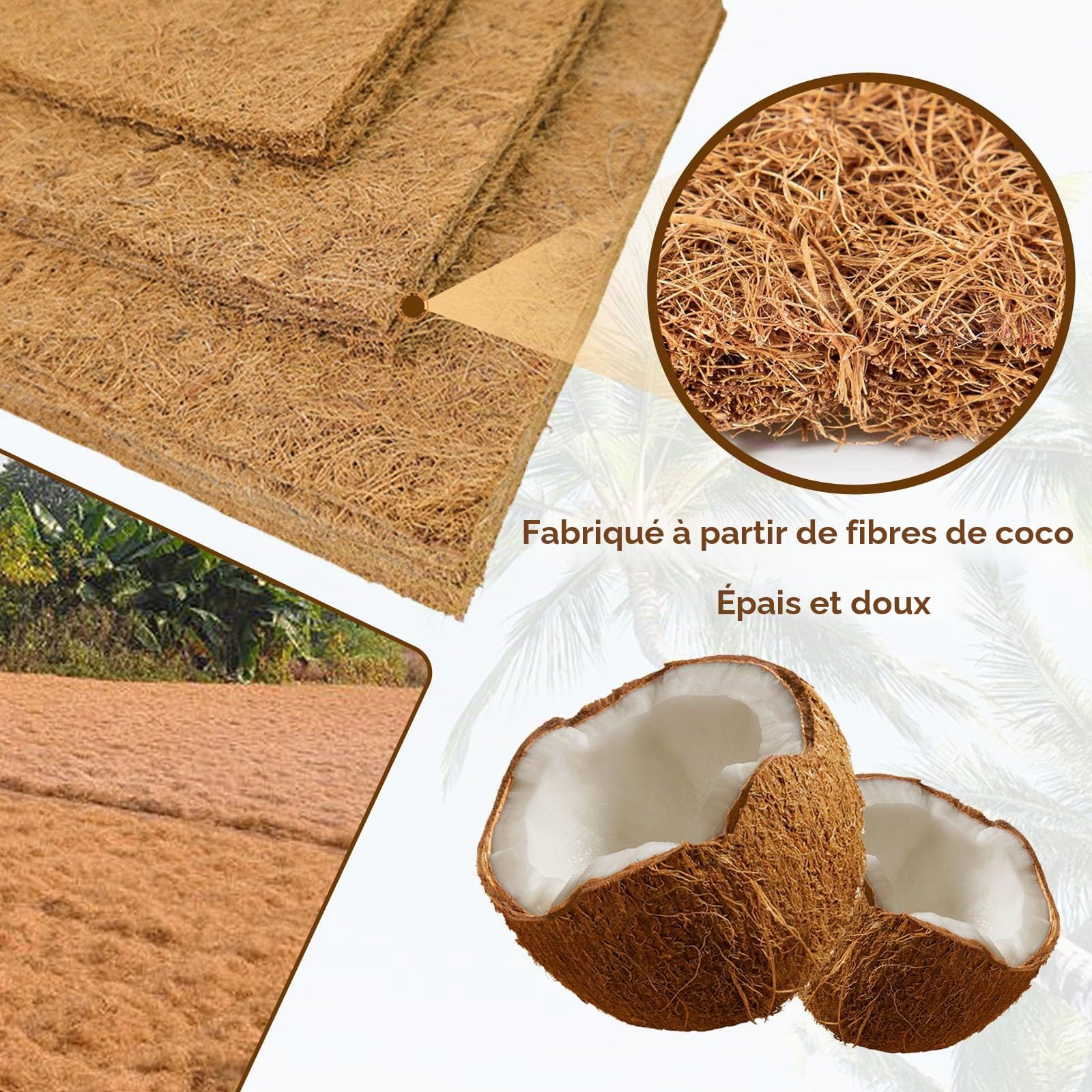 Lot de 10 Tapis de Nichoir pour Poules, De Nid De Poule 30 x 30 cm Tapis De Nidification, de Nid de Ponte pour Poules, Tapiss De Sol pour Poulailler, Convient pour les l'élevage de Volailles