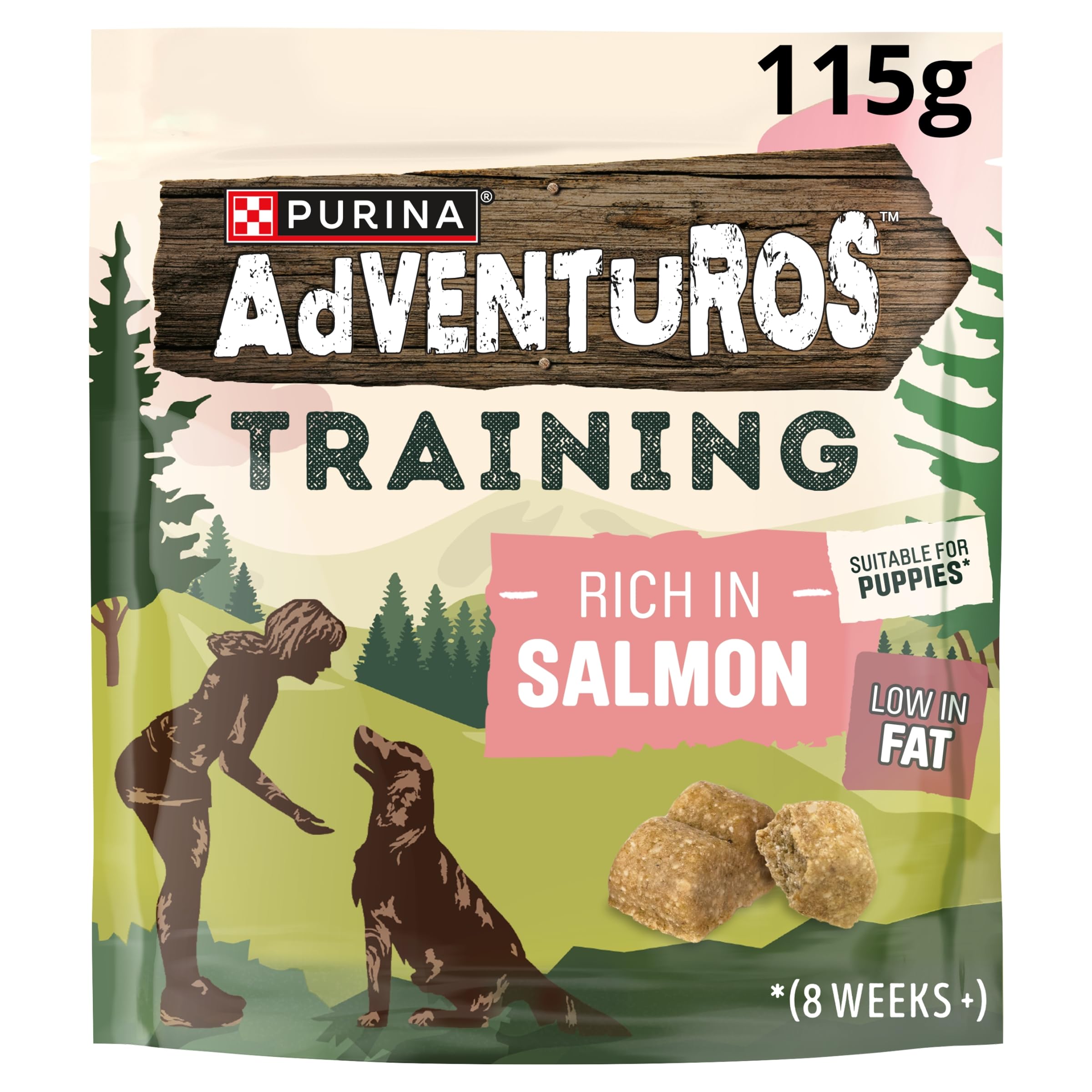 PURINA AdVENTuROS Training Treats Rich in Salmon 6x115g (pack of 6)