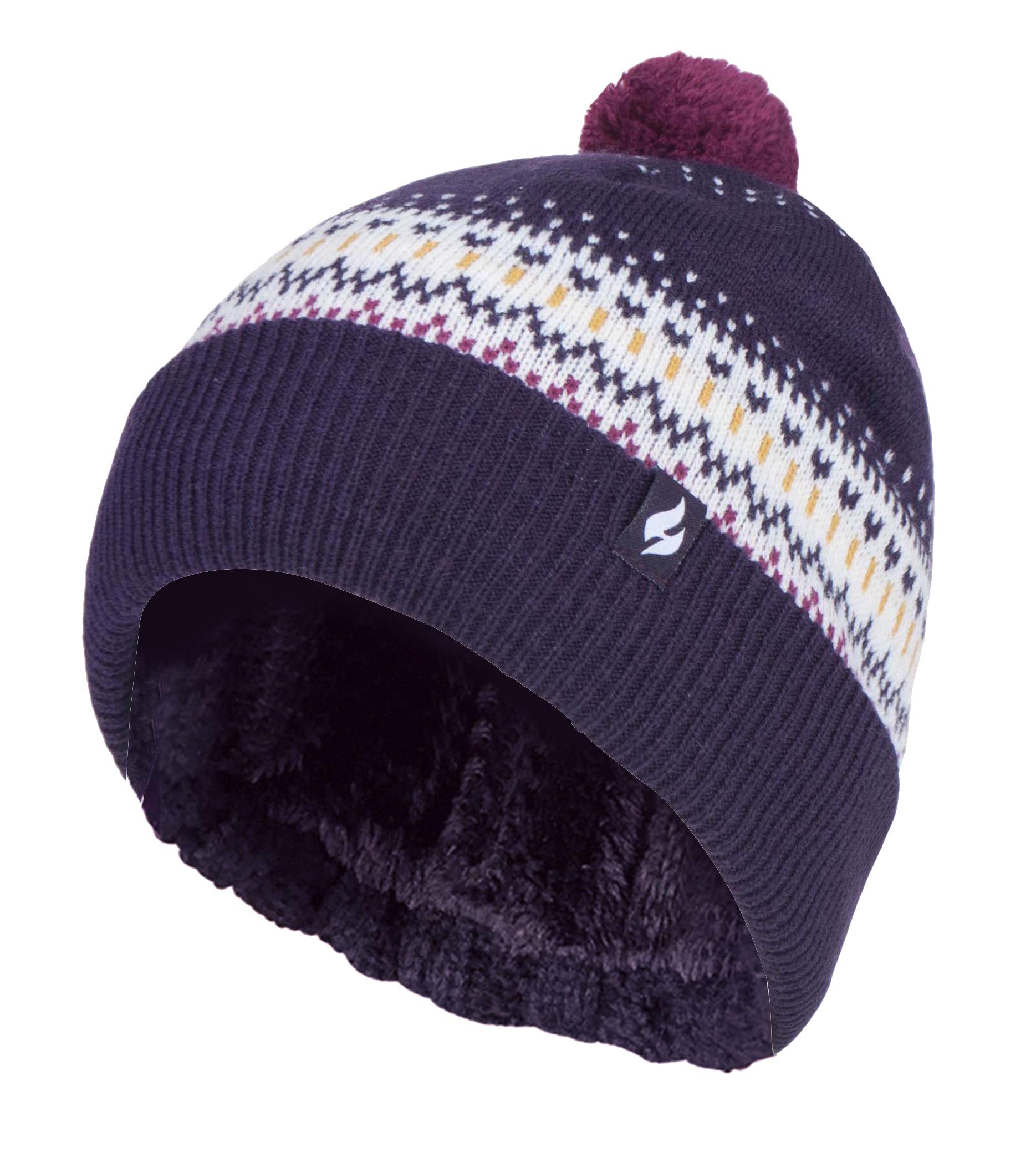 Womens Thermal Winter Bobble Hat -