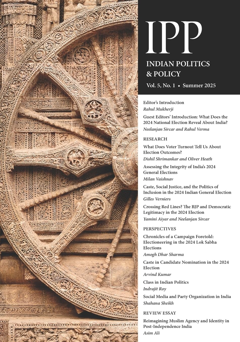 Indian Politics & Policy: Vol. 5, No. 1, Summer 2025