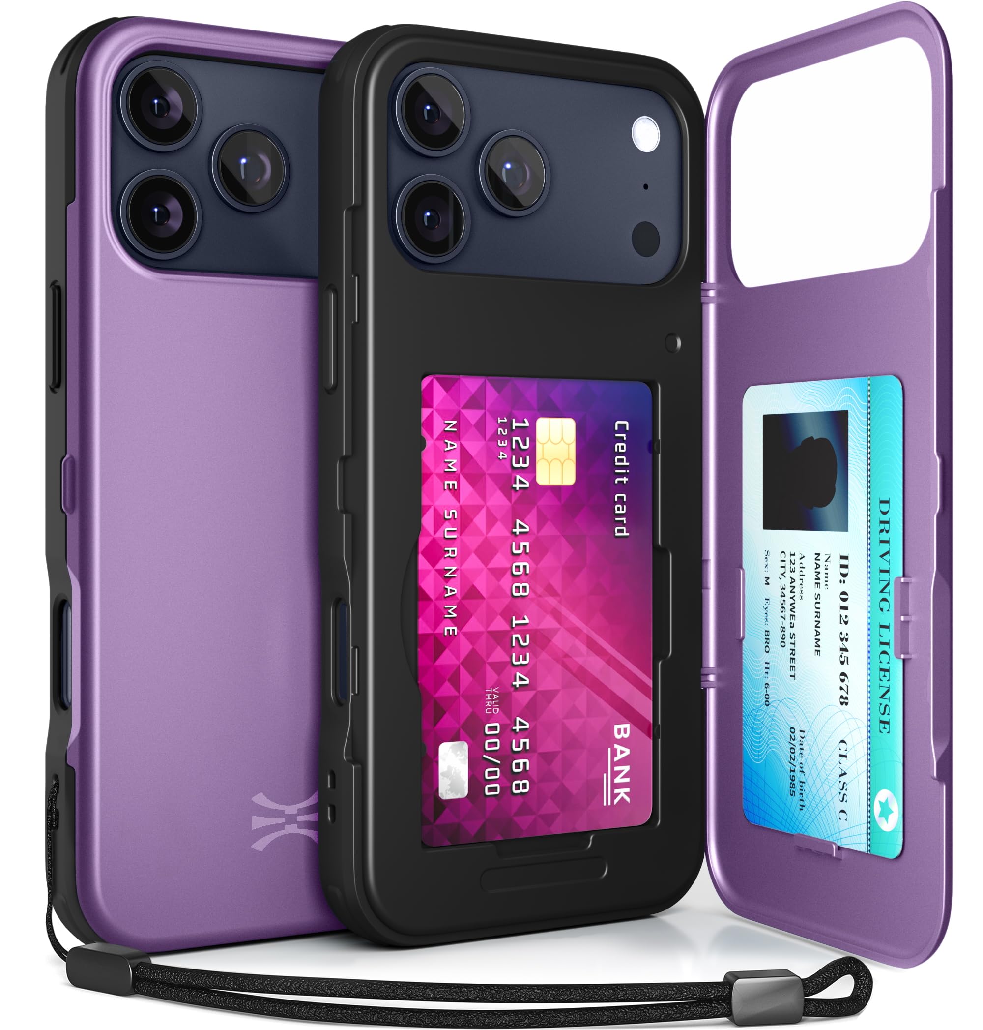 ZCDAYE Hülle für iPhone 11 mit Band, Leder iPhone 11 Handyhülle