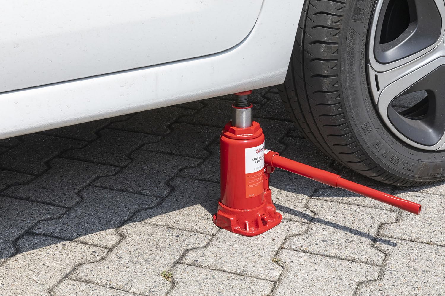 Start Botella Hidráulica Crick 8T, Compacta Y Duradera para Emergencias, con Capacidad De Elevación De hasta 8 Toneladas, Altura Ajustable