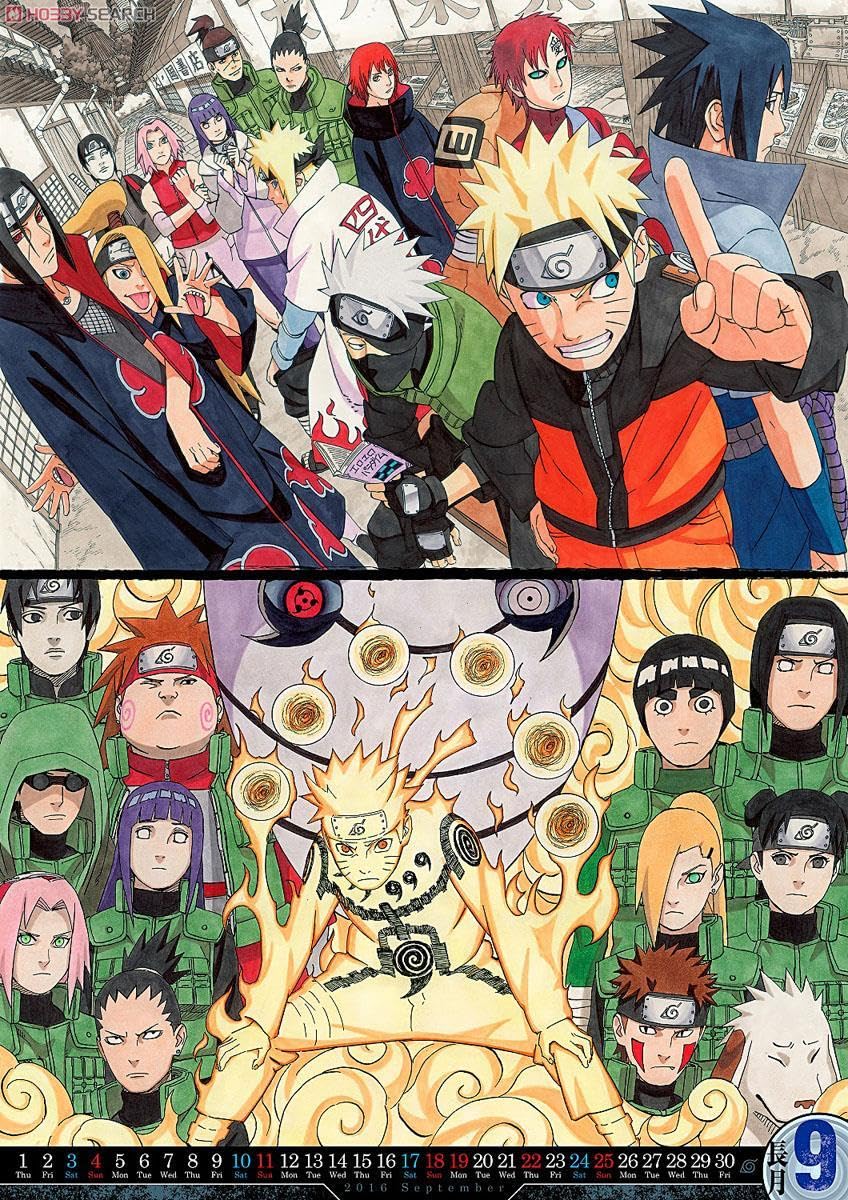 NARUTO コミックカレンダー2014 2018 原画
