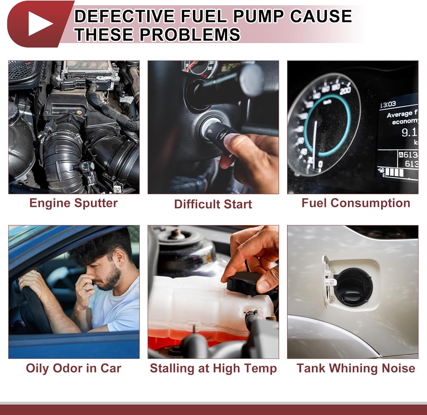 Electric Fuel Pump Assembly for Chevy Corvette 2009-2013 Right Side 6.2L 7.0L Fuel Filter Pump Module with Inlet Strainer No.19420822/19257050