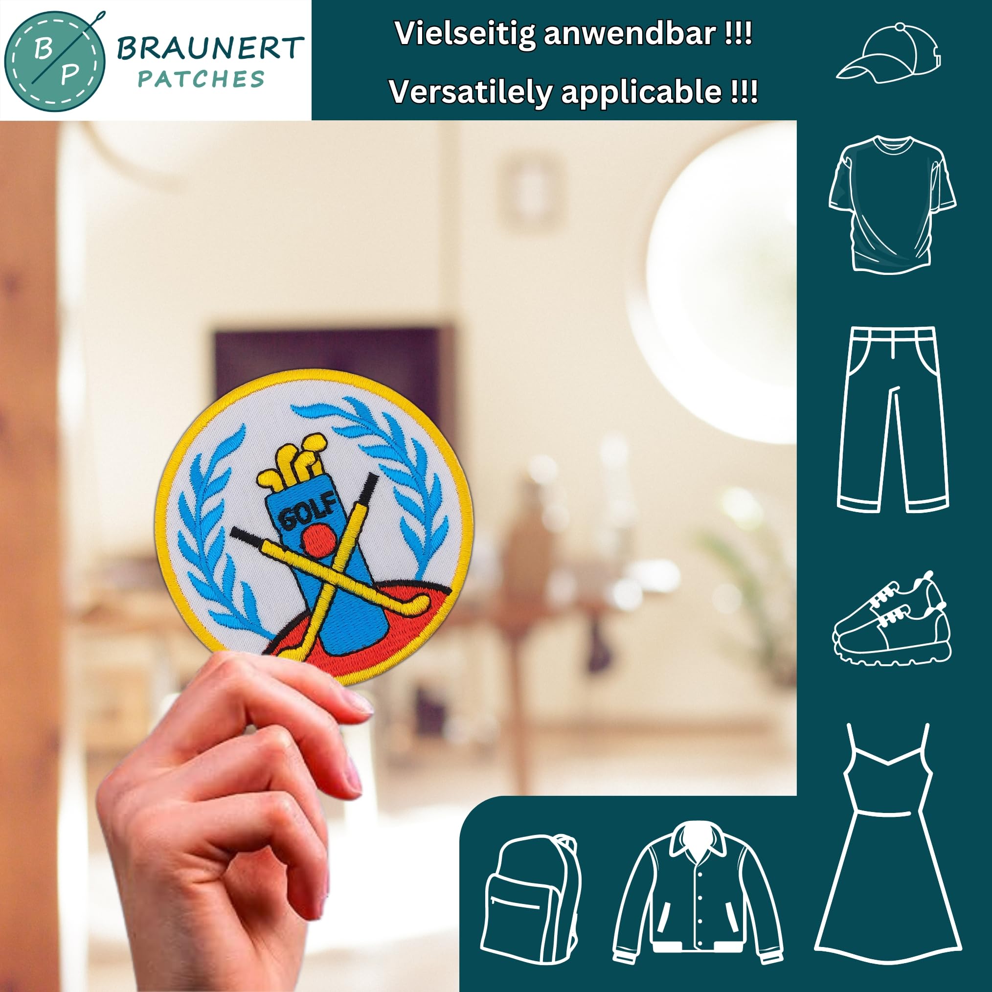 Patch om op te strijken, rond, 7 cm – Pitcher is Worth Patch om op te strijken, rond, 7 cm – Pitcher is Worth