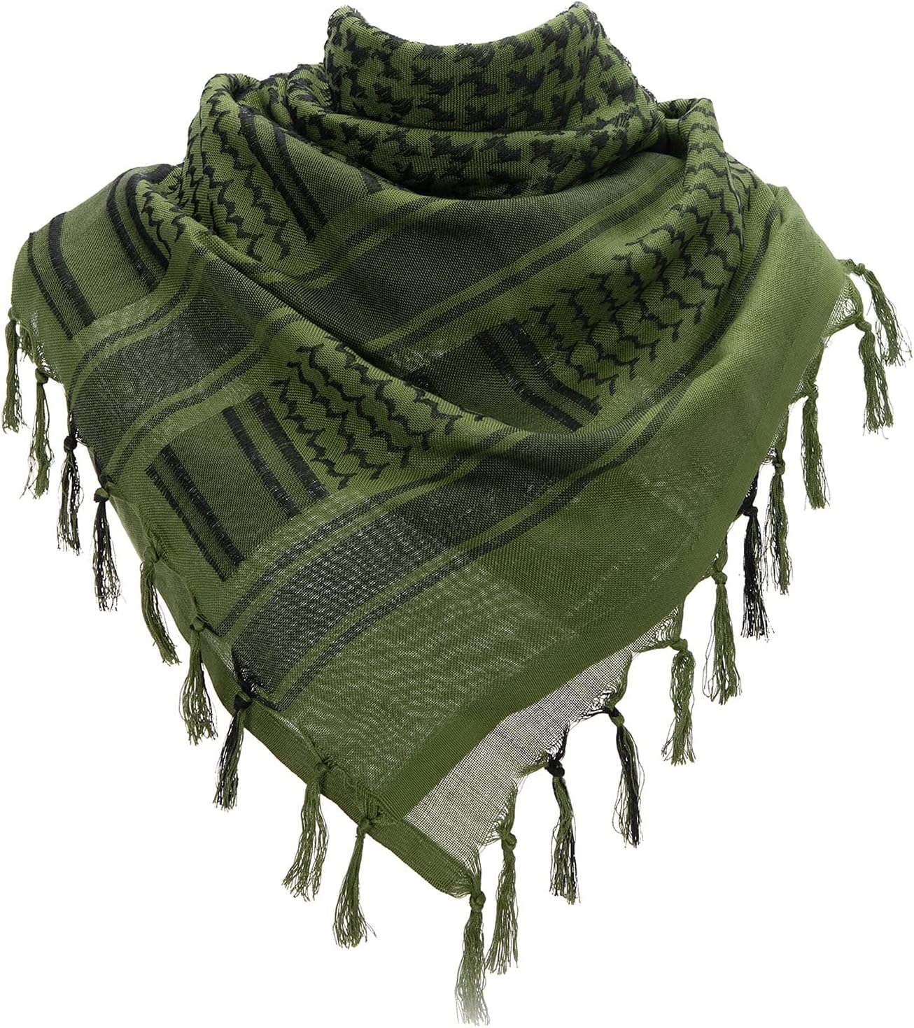 Outdoor Hiking Scarves Hunting Tactical Desert Arab Scarf Keffiyeh Shawl Scarve Wrap With Tassel