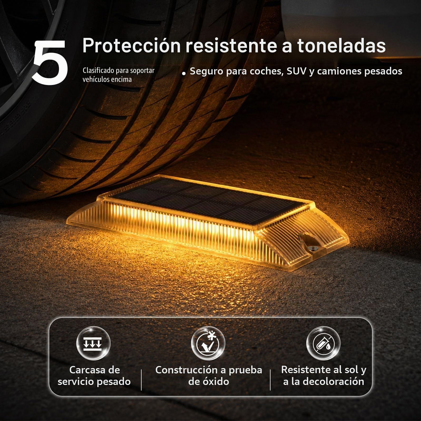 Luces Solares LED Exterior Jardin, Luz Solar Exterior Jardin