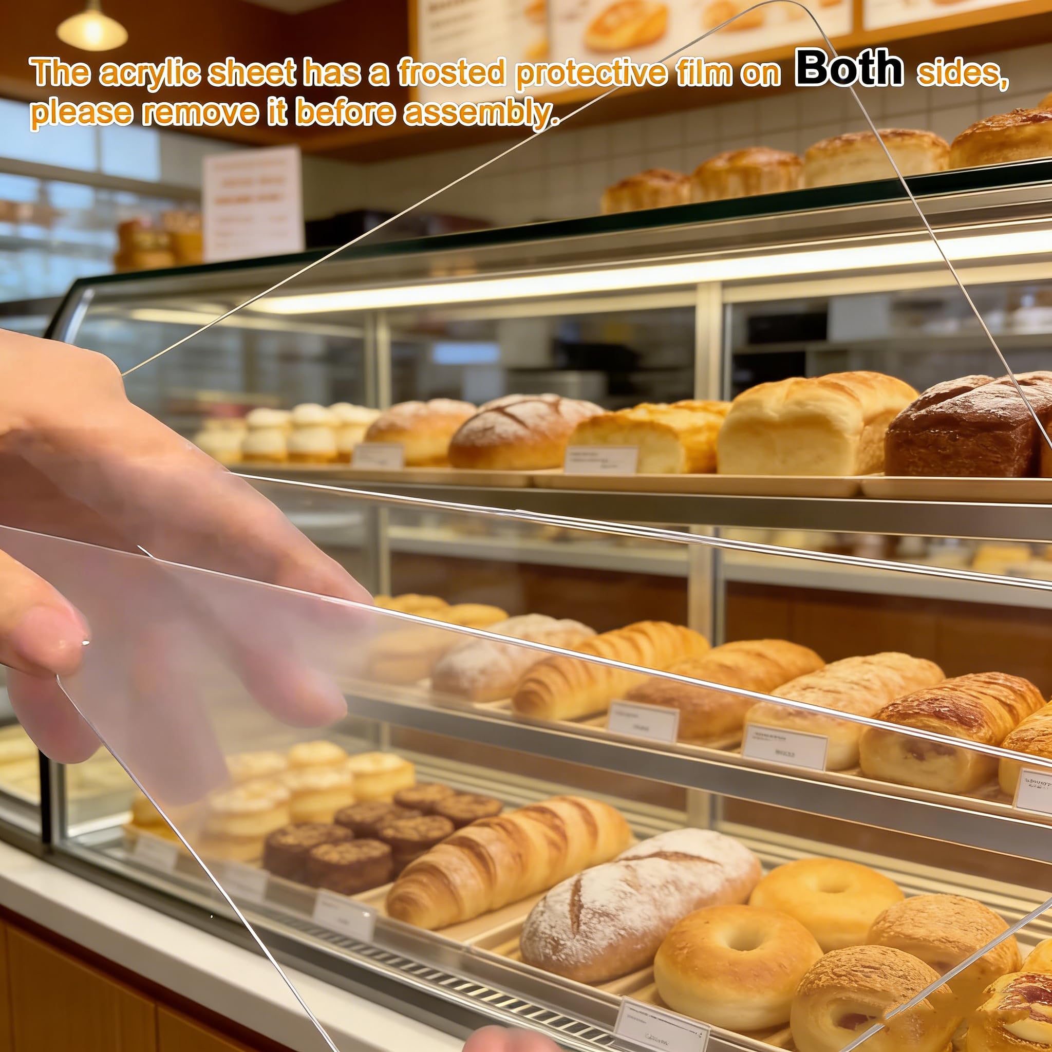 BAOSHISHAN Présentoir à pâtisserie en acrylique à 4 niveaux pour présentation de pâtisserie, tasses, gâteaux, beignets avec pince de service