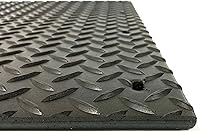 Vista 3 de Denco Diamond Plate - Juego de 2 solapas de barro de servicio extremo para semircamiones, 24 x 24 pulgadas