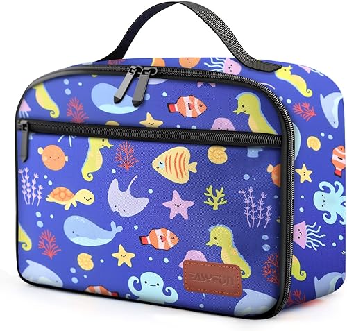 Miniatura 9 de Caja de almuerzo para niños, bolsa de almuerzo aislada para mujeres y hombres, contenedores de almuerzo reutilizables y bonitos para niños y niñas,