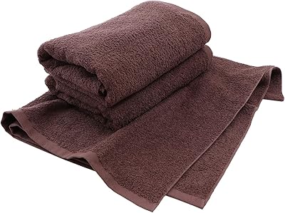 Amazon 泉州タオル 日本製 バスタオル 大判 72 138cm 3枚セット 綿100 業務用タオル ダークブラウン 瞬間吸水 速乾 軽量薄手 部屋干し 耐久性 無地 フェイスタオル ホーム キッチン オンライン通販