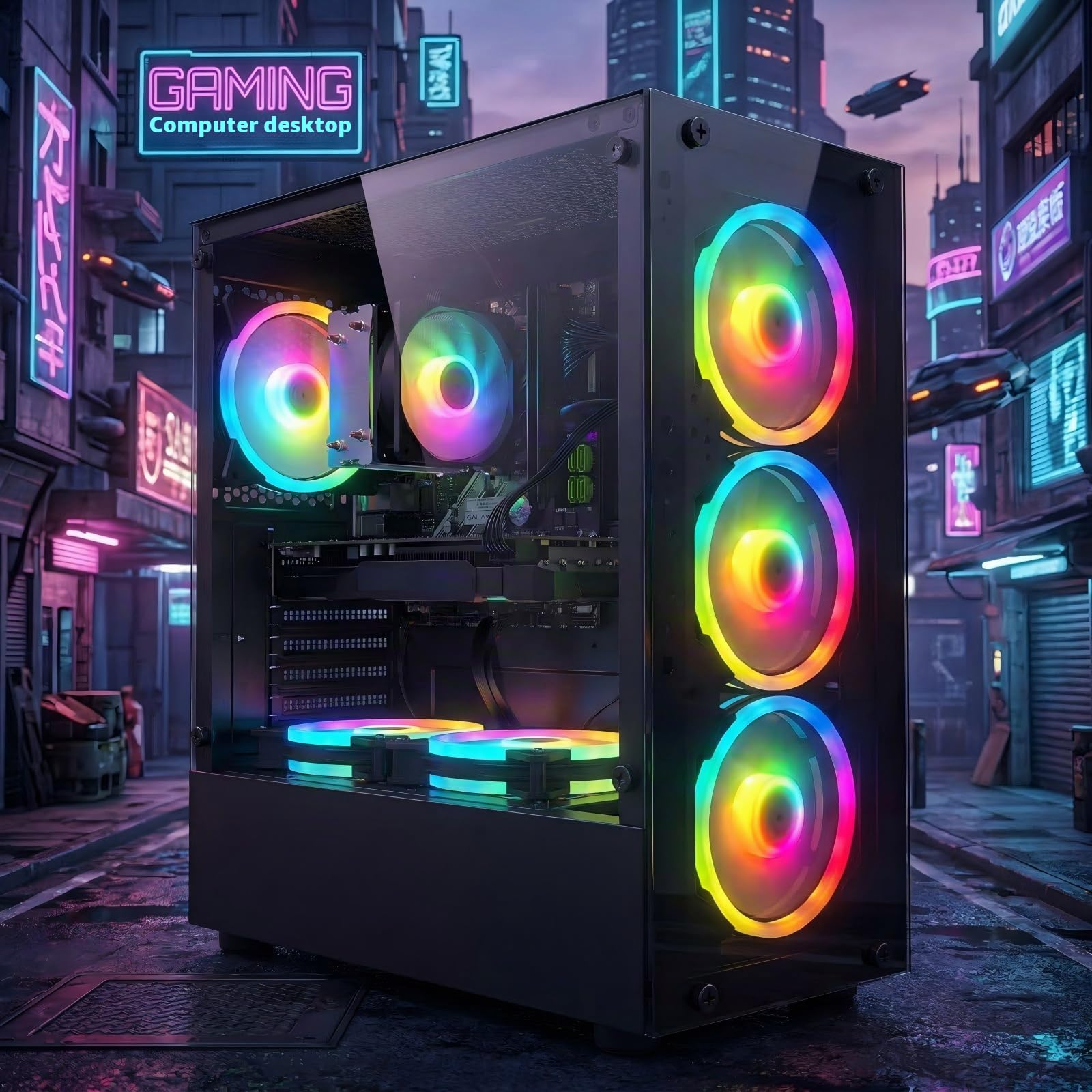 STGSivir PC Gaming Fisso, Core i7, RX 580 8G, 16G RAM, 1T SSD