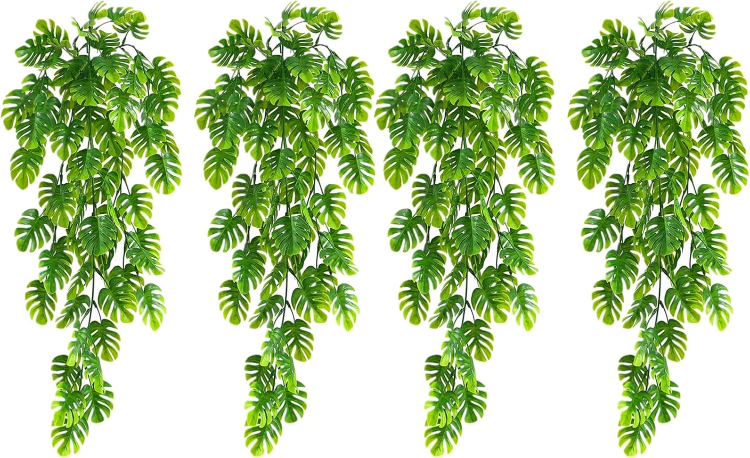 Artificial Hanging Plants, Artificial Monstera Leaf Ivy