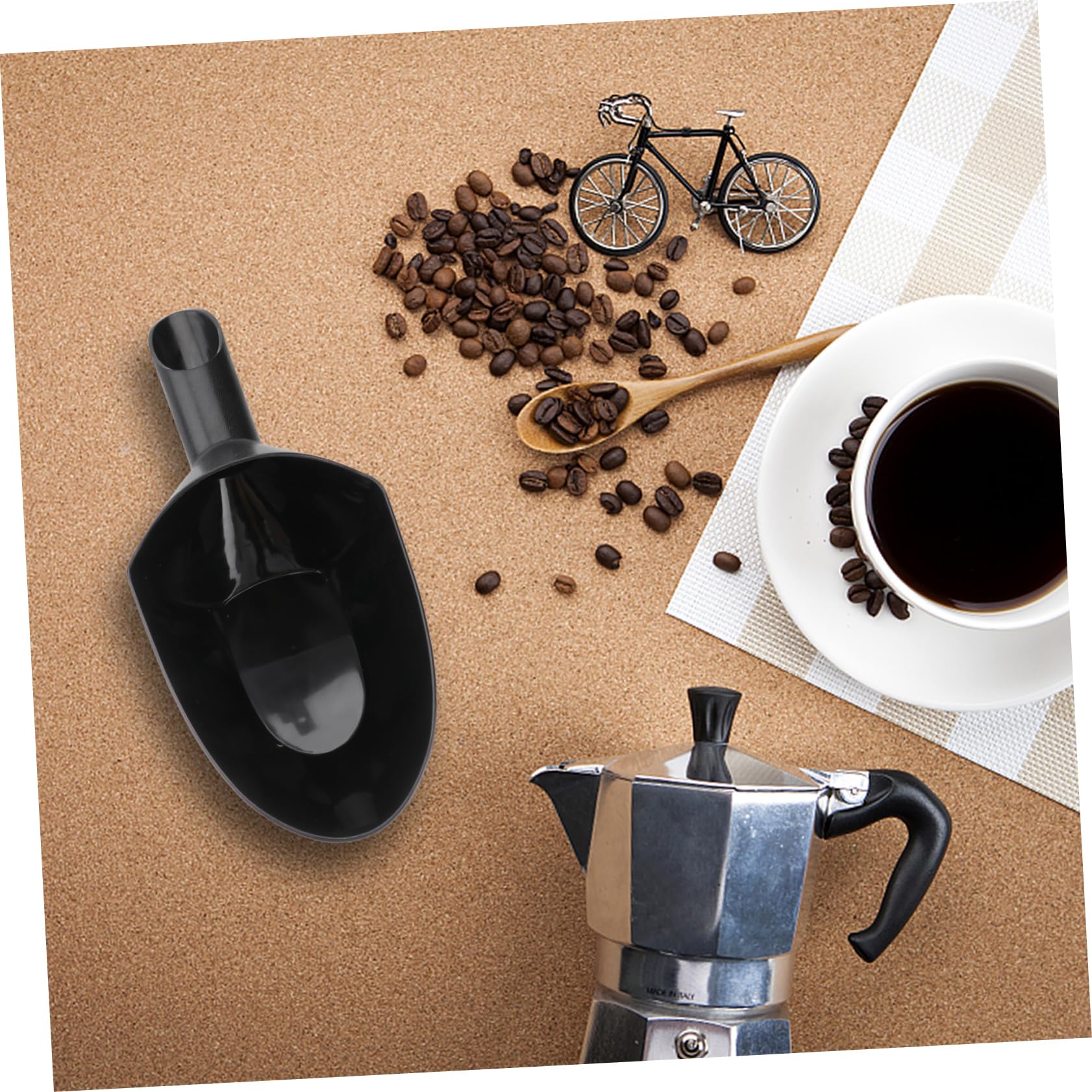 TOPBATHY 2 Piezas Pala De Comida Alimento Pala De Palomitas De Maíz El Grano De Café Pala Multifuncional Cucharada De Harina Cucharada De Granos De Café Tostador De Café Alta Capacidad