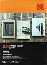 Kodak A4 Gloss Photo Paper Premium Printer Paper for Inkjet Printers A4-180gsm [20 Sheets]