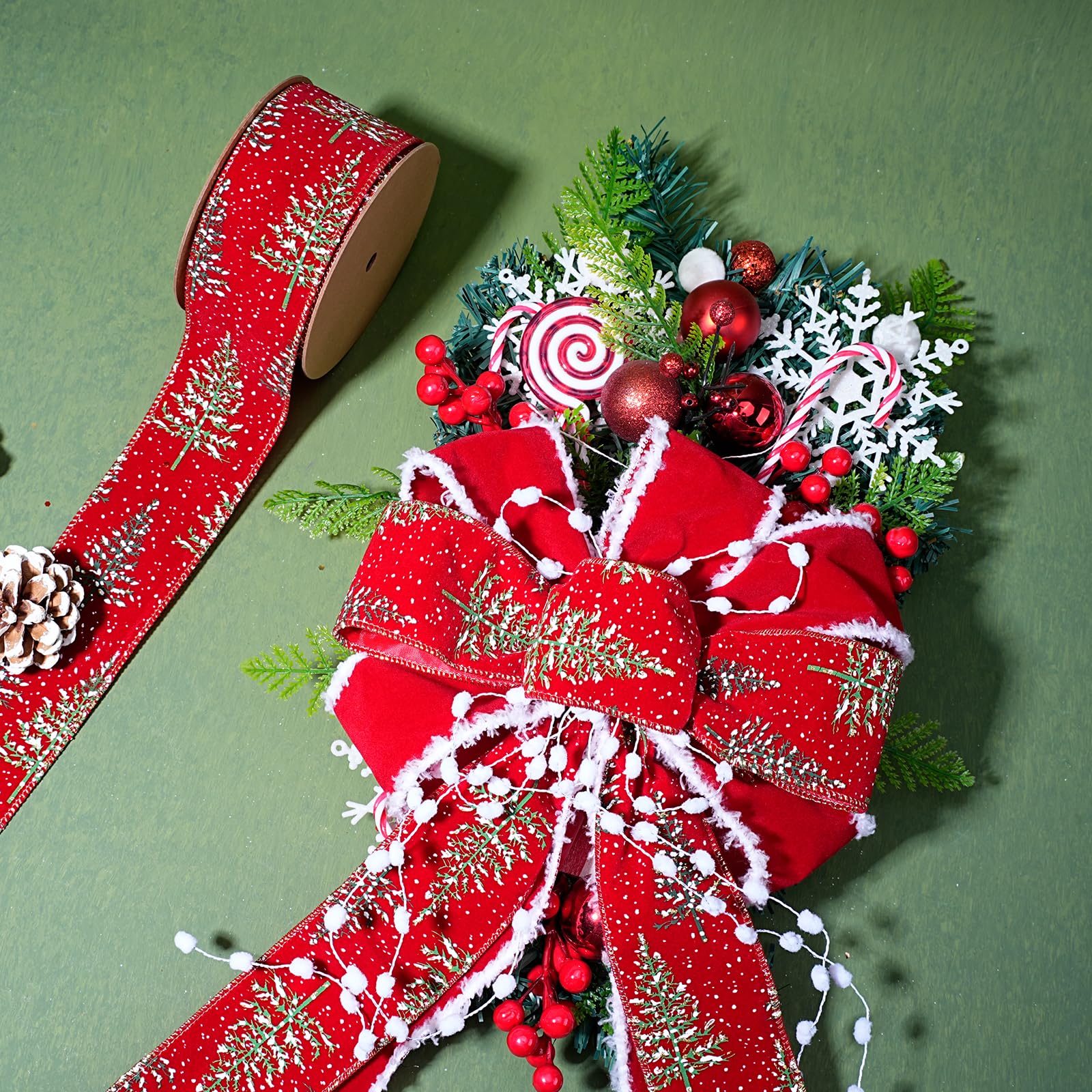 【WOOHWA】RIBBON BILLOW OPS Pull Bows 100 Pcs Decorative Assorted Colors Gift Wrap Knot