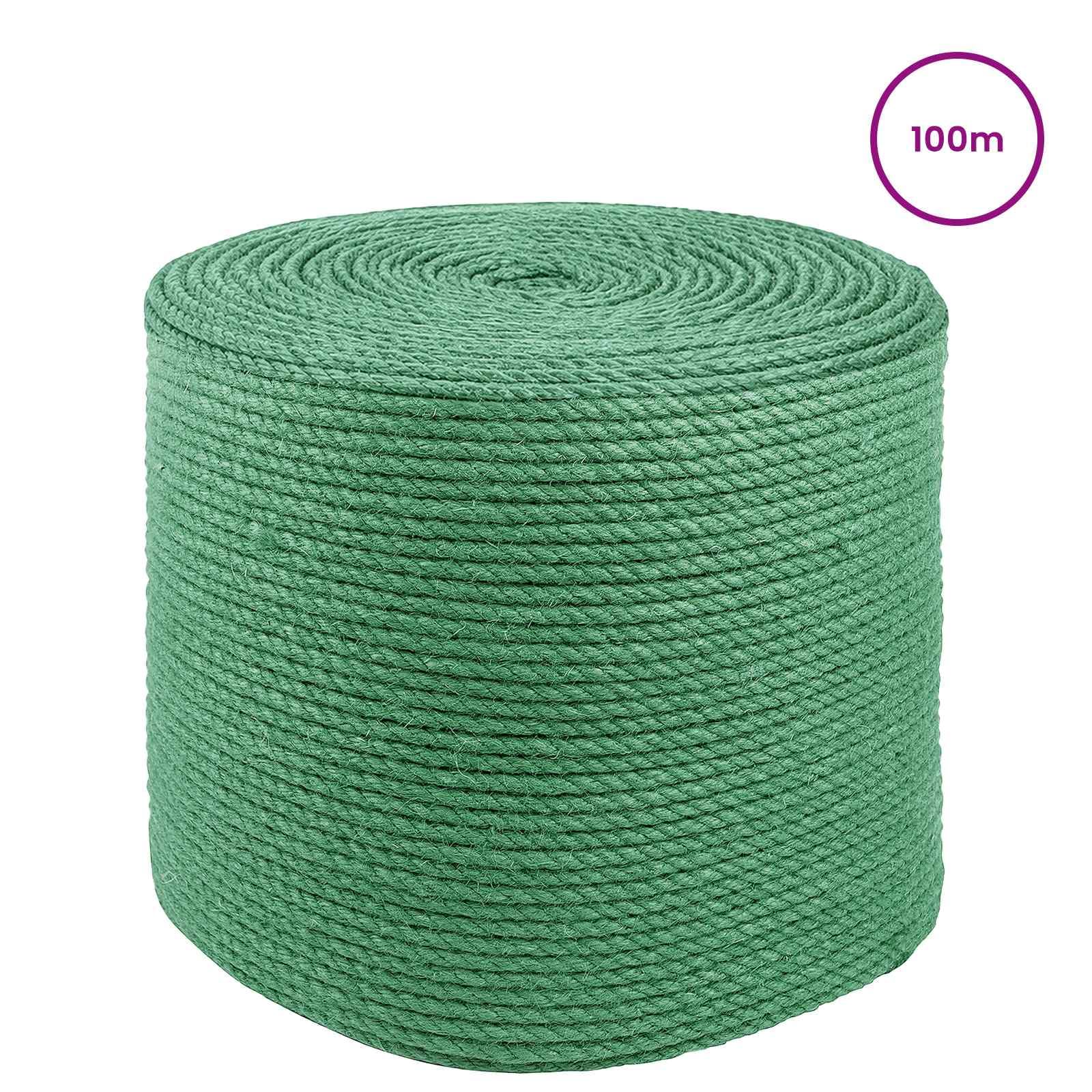 Juteseil Grün 100% Tossa Jute 3-lagig 10er Pack