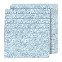 Vista 1 de Art3d - Juego de 5 paneles de pared de espuma, 29 pies cuadrados, azul