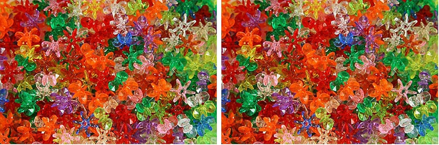 The Beadery 12mm Sunburst Beads, Multi, 900-Piece Per Bag (Pack of 2)