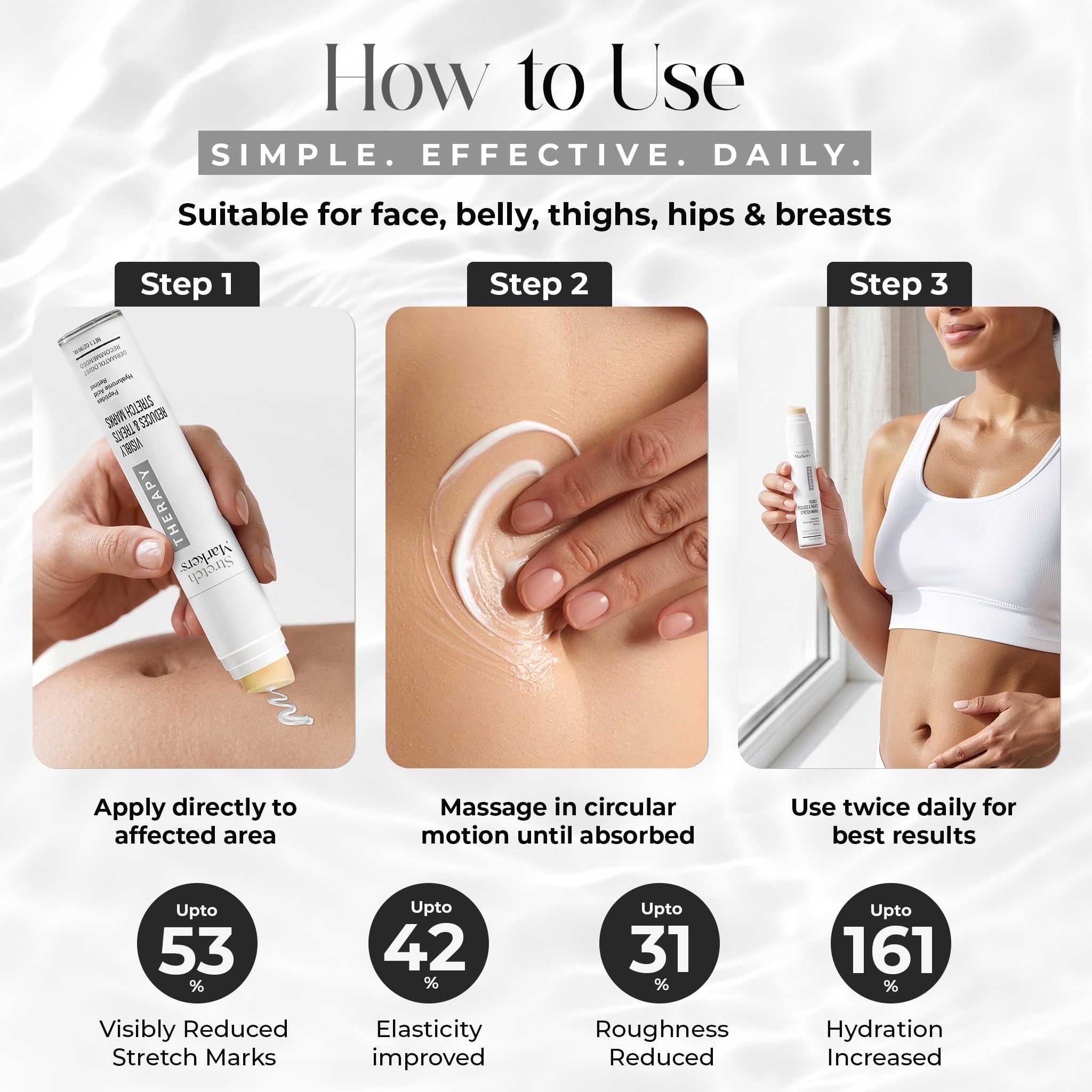 glutathione for stretch marks Amazon.com : StretchMarkers Therapy Stretch Mark Cream – Visibly Reduces  and Treats, Stretch Marks Removal with Retinol, Hyaluronic Acid, Bioactive  Peptides & 3D Stem Cell Technology, 1 fl oz : Beauty & Personal Care
