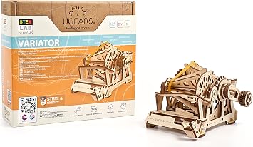 UGEARS STEM Variator Model Kit - Creative Wooden Model Kits for Adults, Teens and Children - DIY Mechanical Science Kit for Self Assembly - Unique Educational and Engineering 3D Puzzles with App