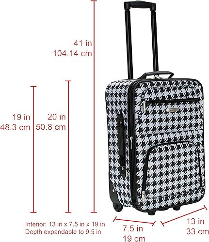 Miniatura 168 de Rockland, juego de equipaje de dos piezas, Carbón), F102