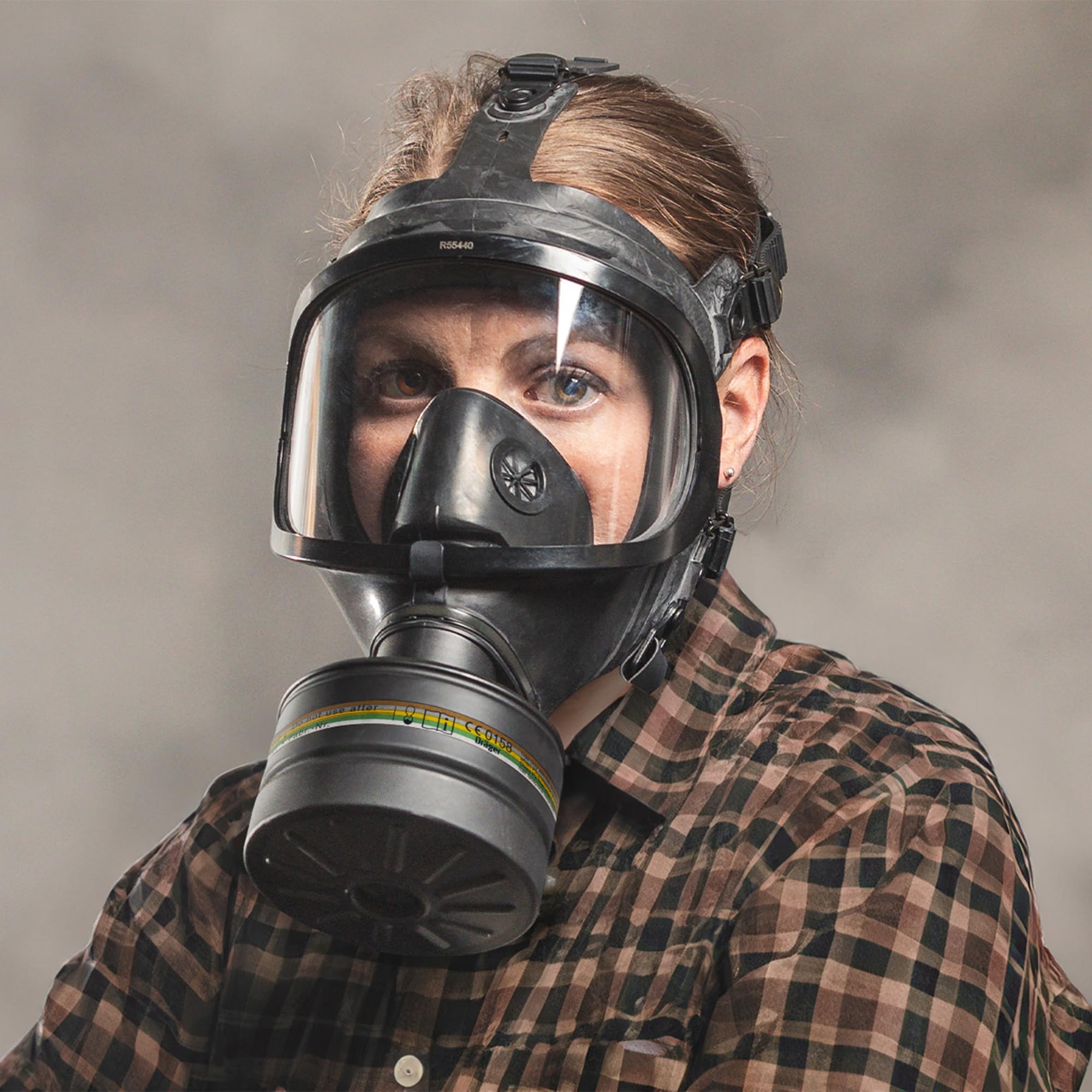 Dräger Filtro A2B2E2K2 P3 R D/NBC con conexión Rd40 Compatible con el respirador Dräger CDR 4500 | Alta protección civil respiratoria ante catástrofes